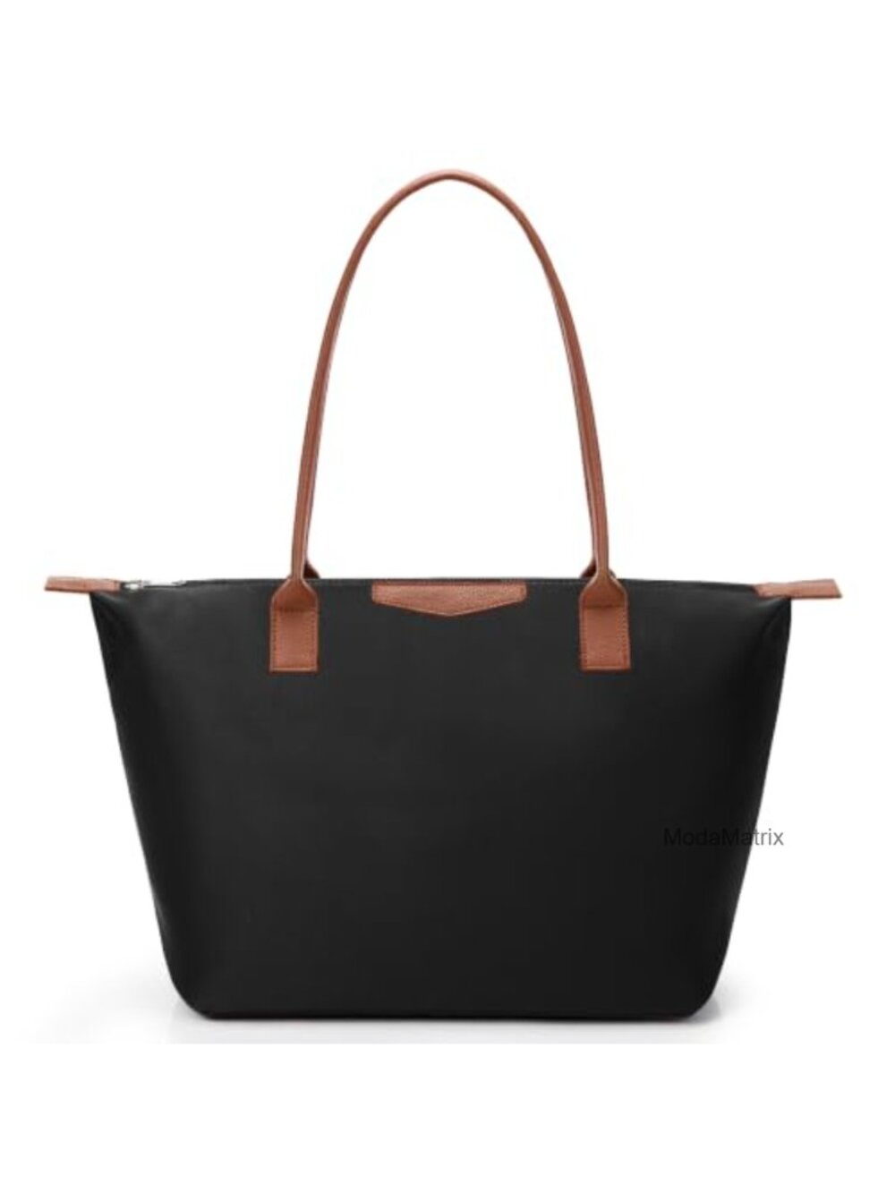 Nylon Tote Bag for Women Foldable Shoulder Handbag Zipper